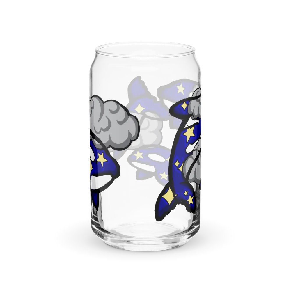 midnight orcas can-shaped glass product image (8)