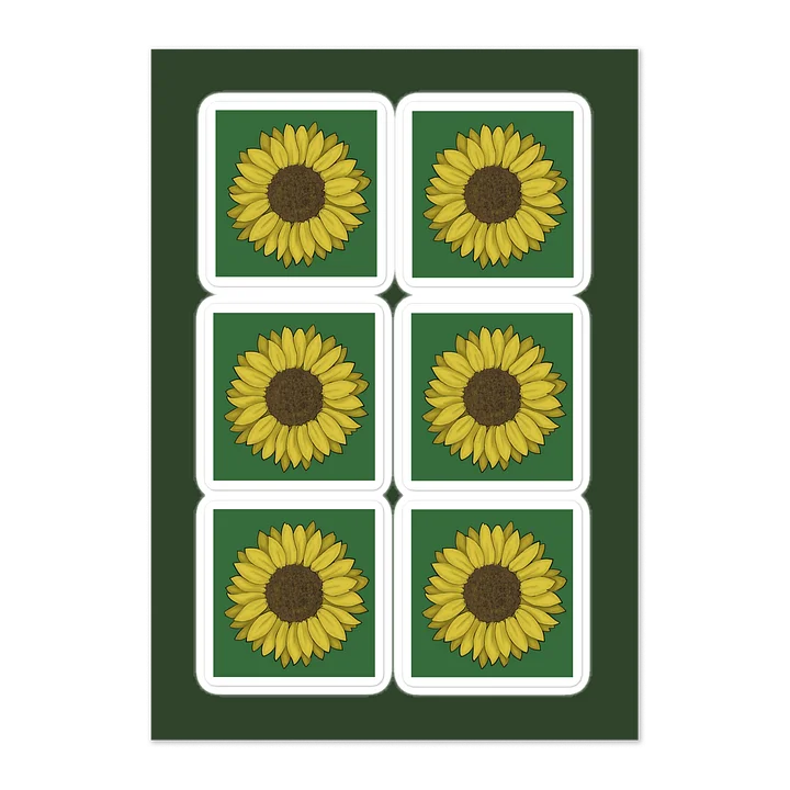 Hidden Disability Sunflower Sticker Sheet product image (1)