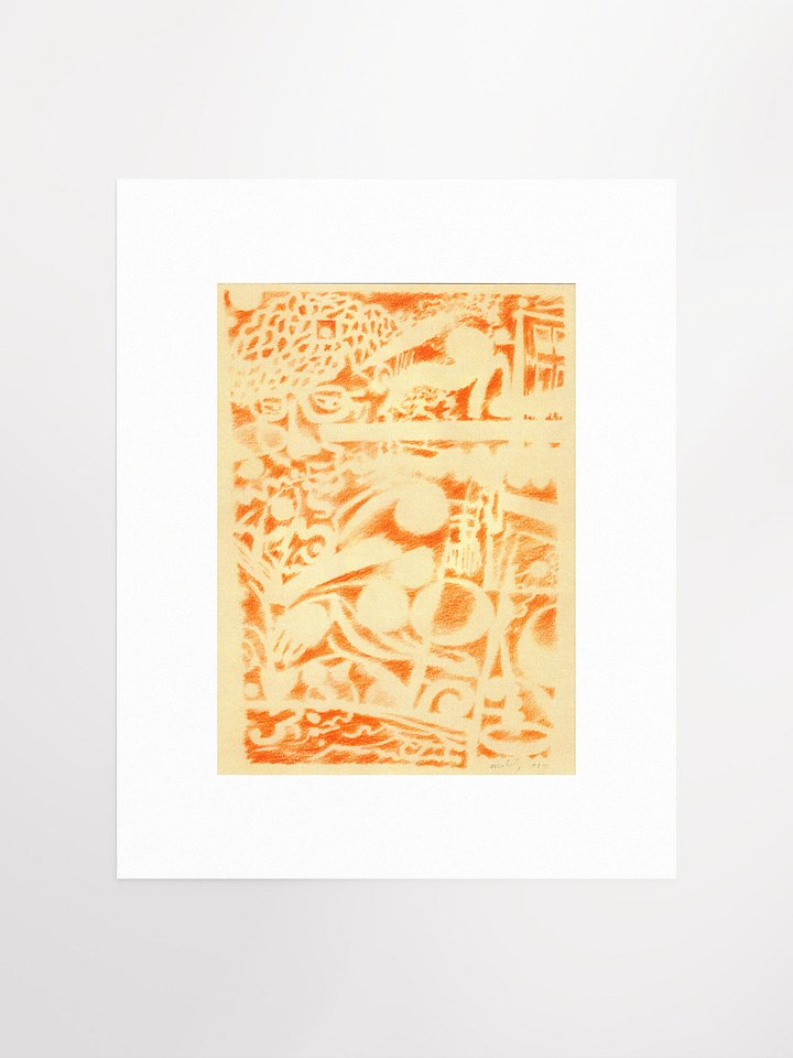 Woman Reading (Orange) 11.08.90 print product image (2)