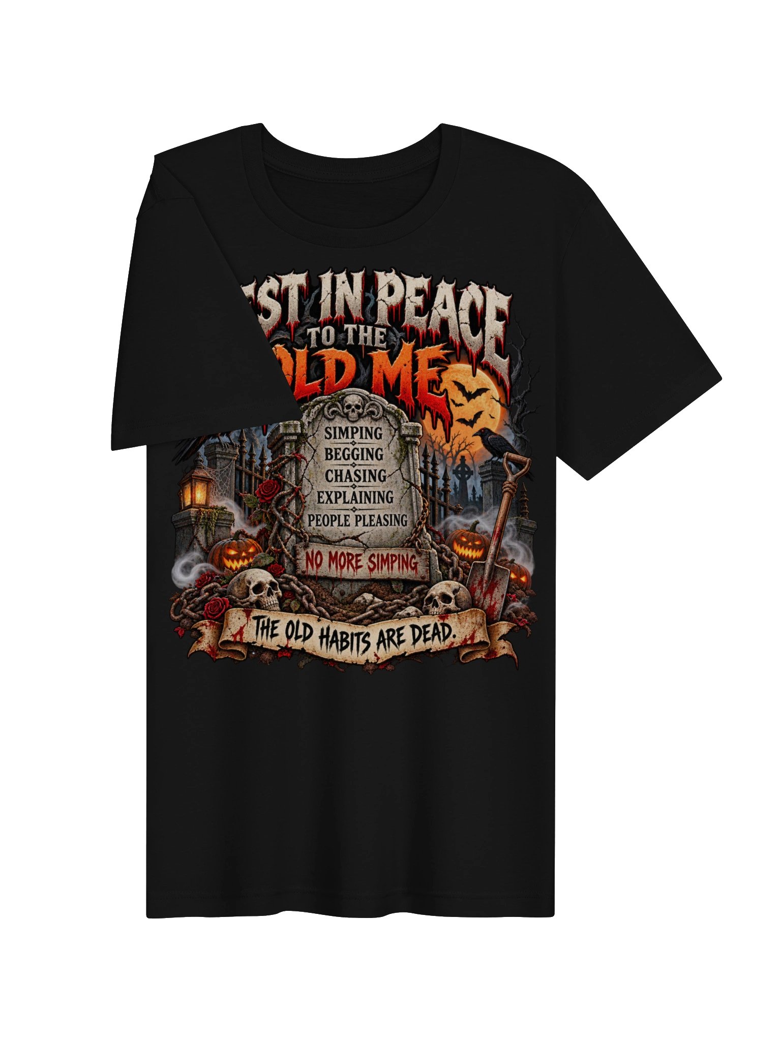 Rest In Peace to the Old Me Halloween Tee product image (11)