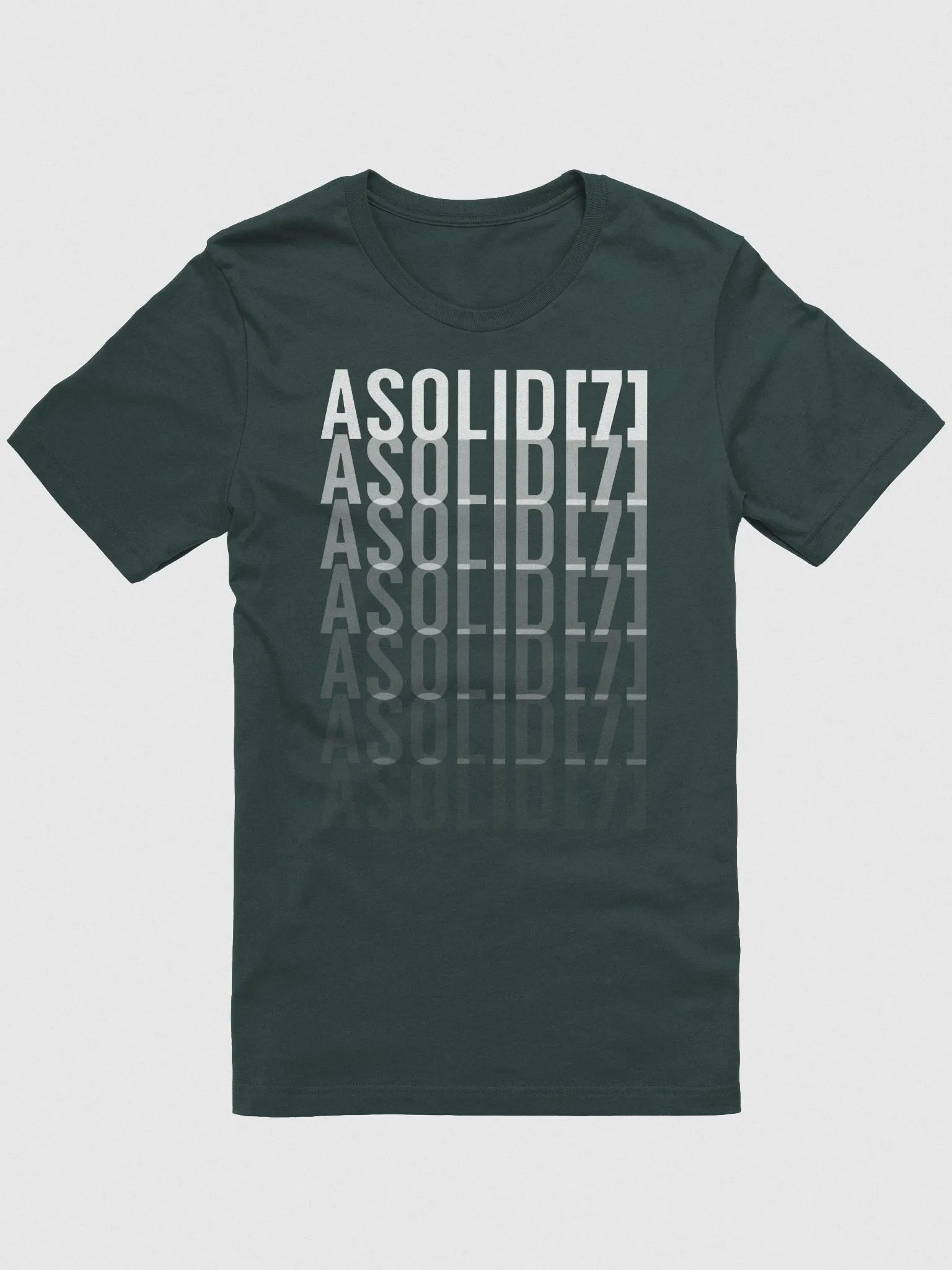 ASolid[7] Repeat Fade White Design Tee Shirt product image (5)