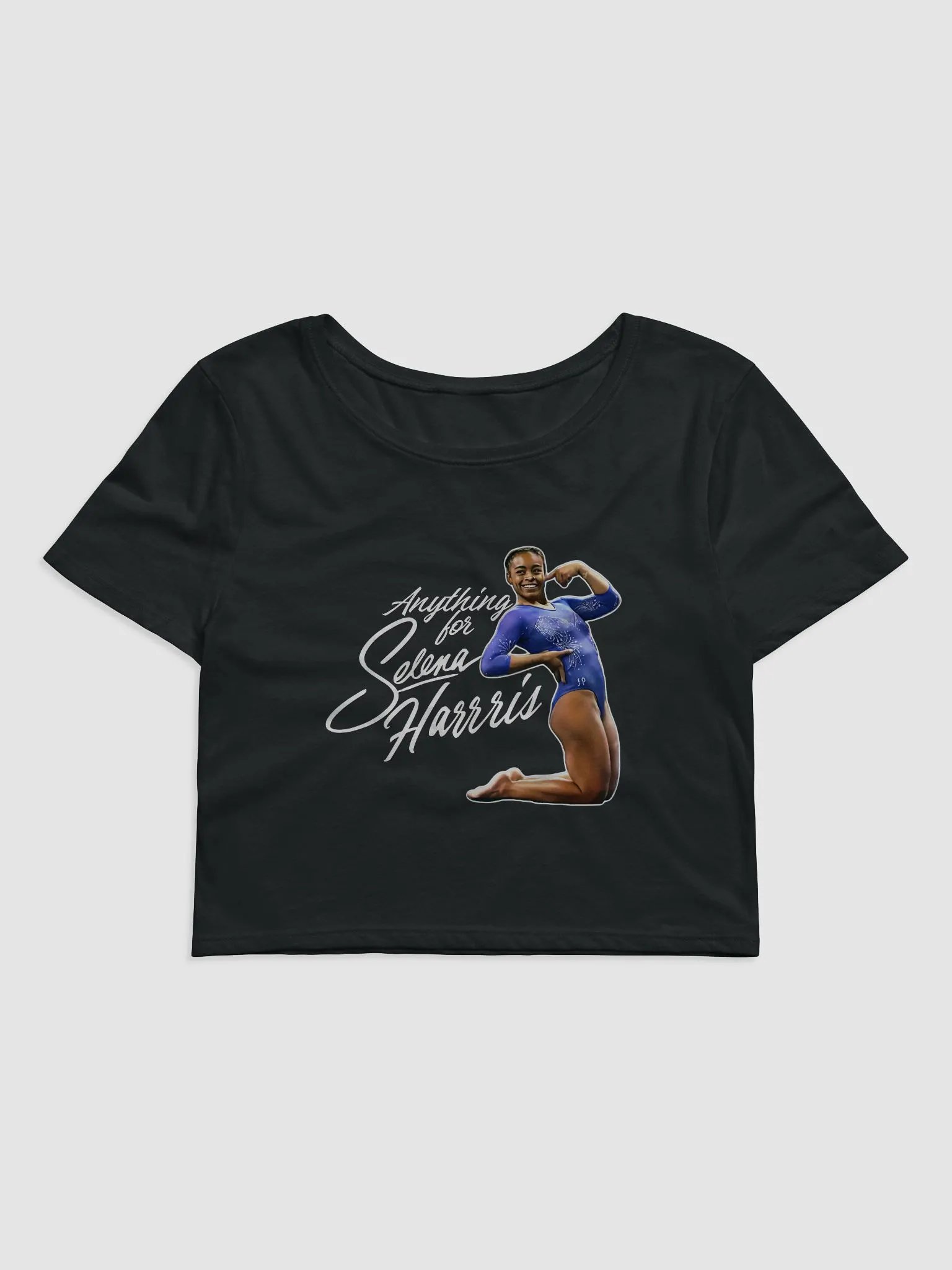 Anything for Selena Harris Women's Crop Baby Tee product image (2)