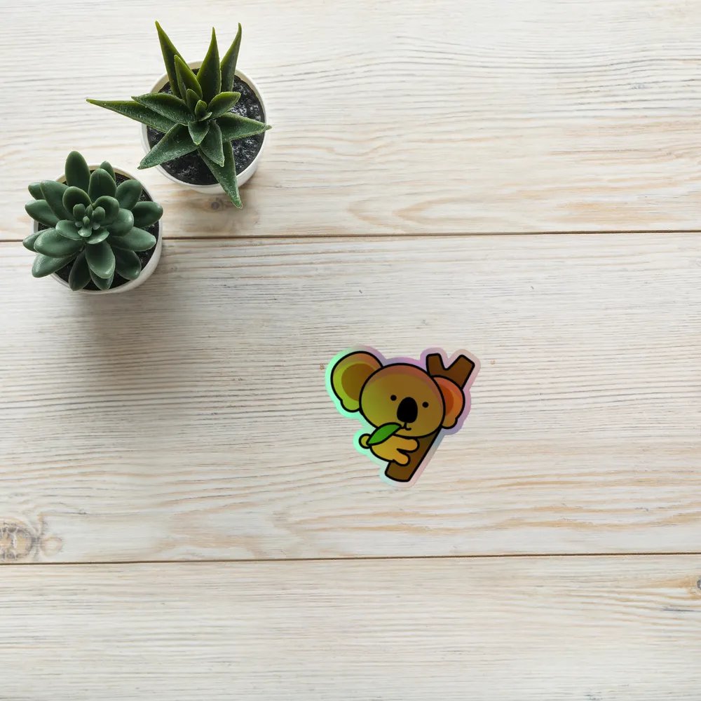 Koala Hug Holographic Sticker Sheet product image (10)