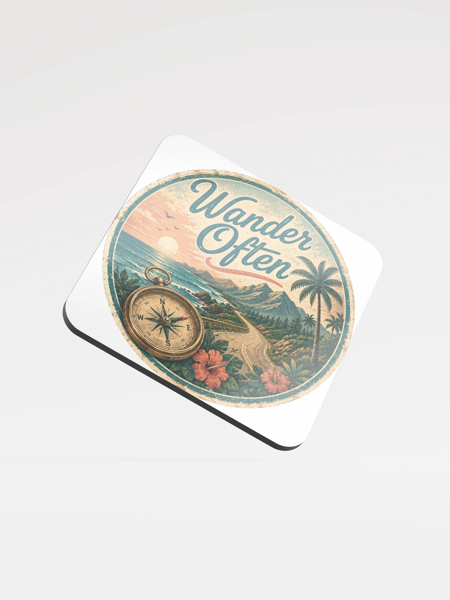 Wander Often™ Cork Coaster product image (1)