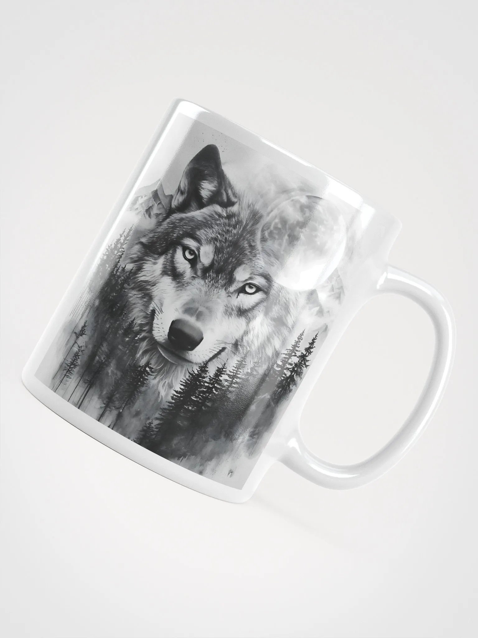 Mystical Wolf Reflection Mug product image (4)