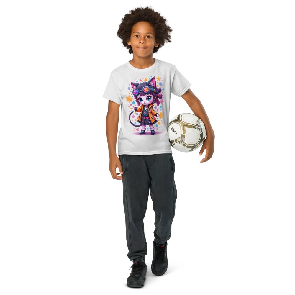 Whimsical Gadget Kitty Adventure Youth Tee product image (73)