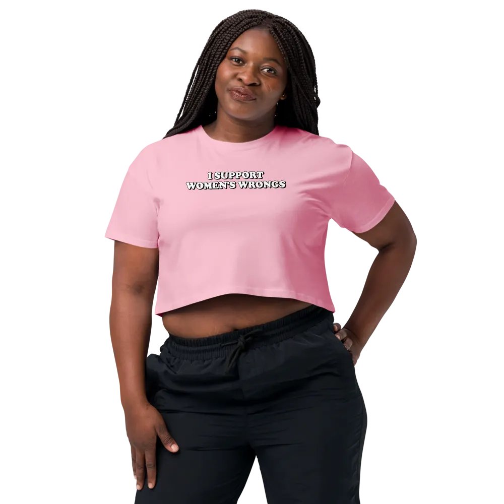 I Support Women's Wrongs Crop Top product image (7)