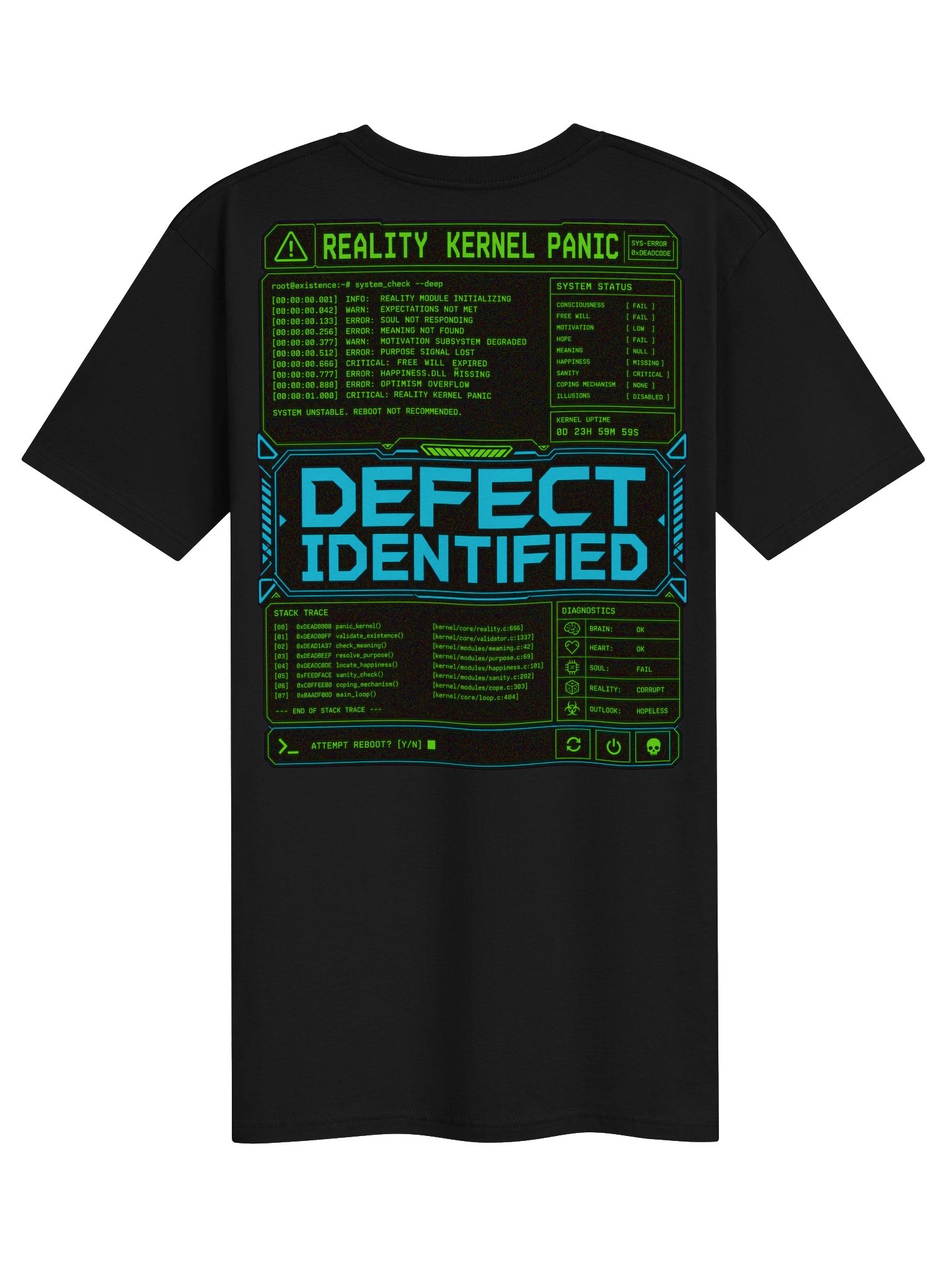 Reality Kernel Panic™ – Defect Identified Heavyweight Tee product image (4)