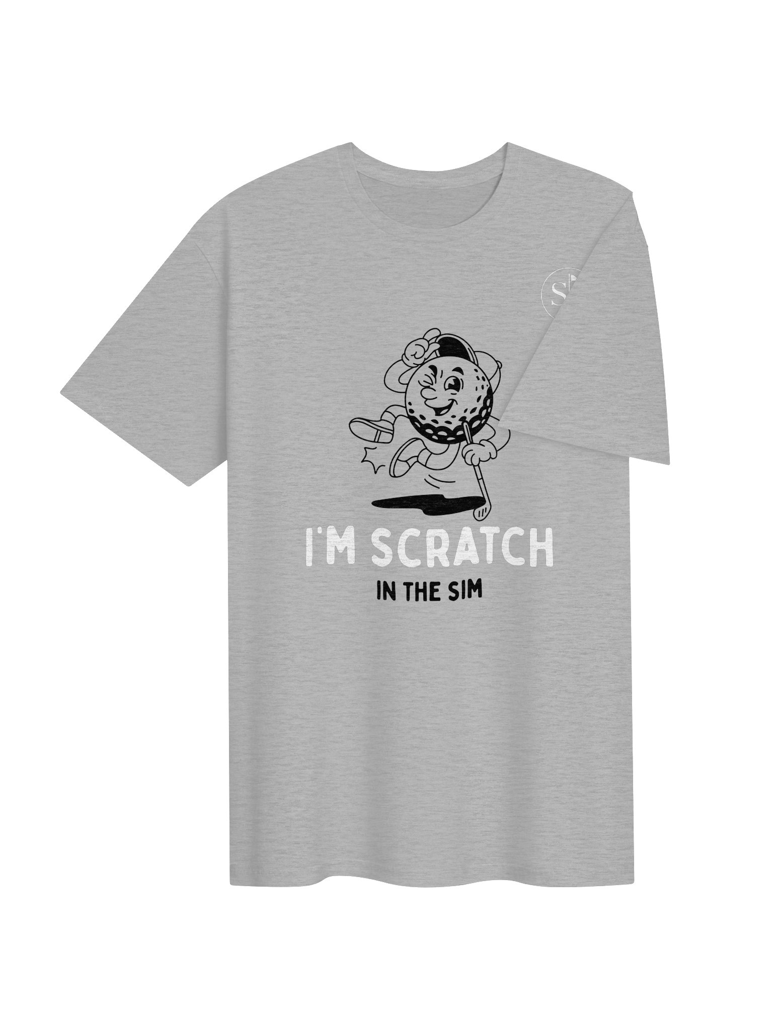 Simulator Scratch Golfer — Golf Simulator T-Shirt product image (4)