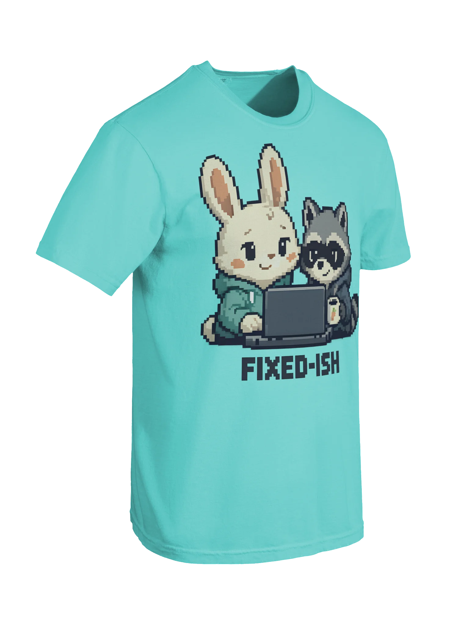 Fixed-ish Rabbit & Raccoon T-Shirt product image (8)