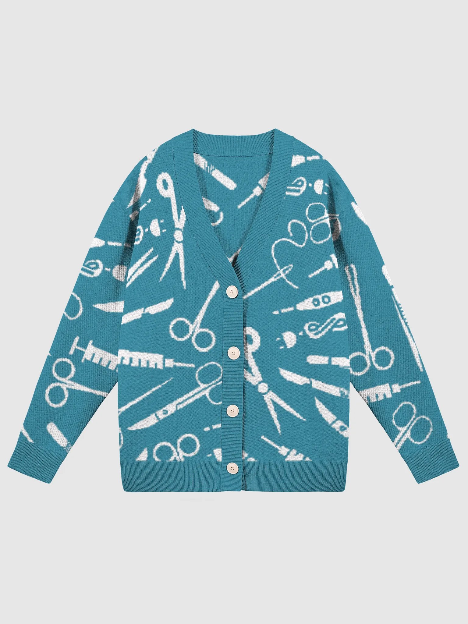 scalpel sweater (cyan) product image (1)