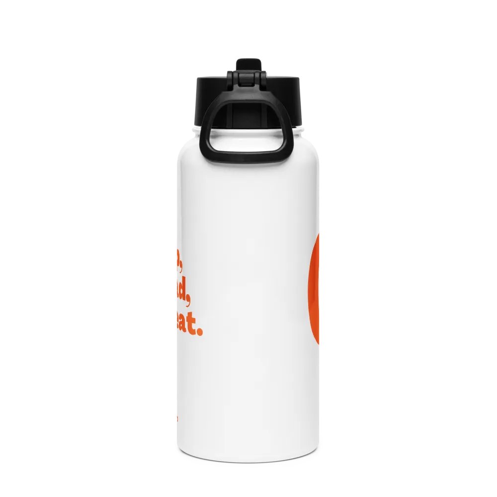 Water Bottle "Sip, Read, Repeat" Bottle Orange product image (4)