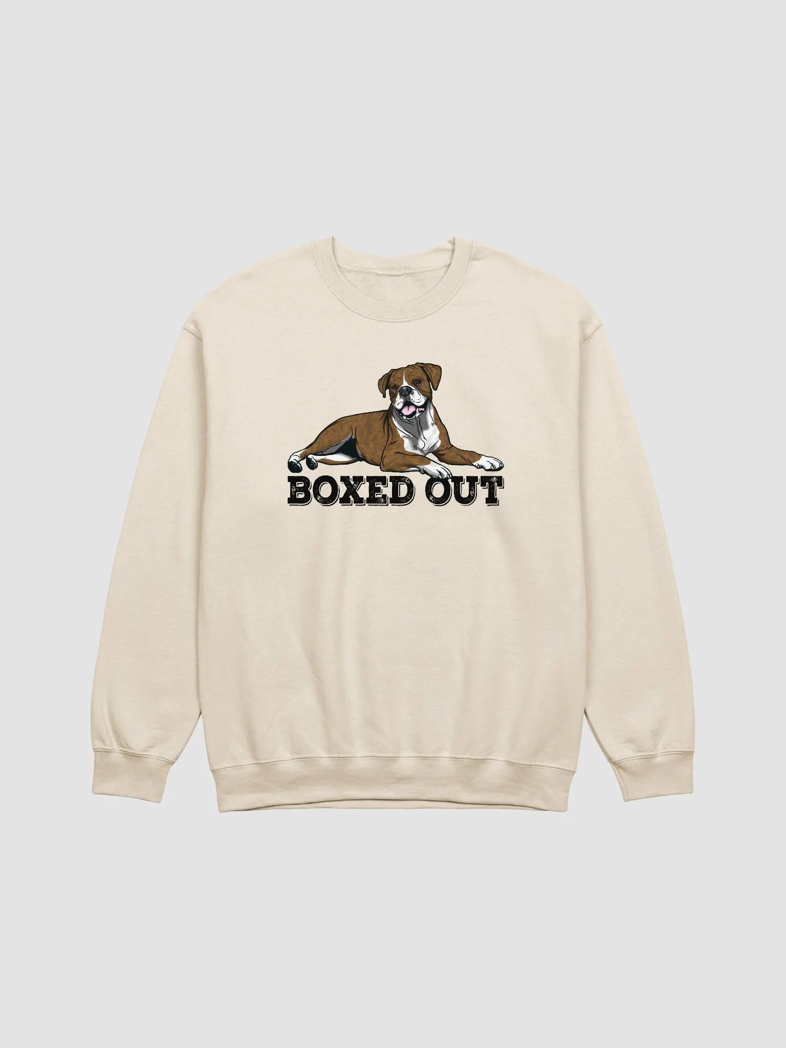 Boxed Out Sweatshirt of a Boxer Dog(Brindle) | Funny Shirt for Boxer Paw-rents product image (1)