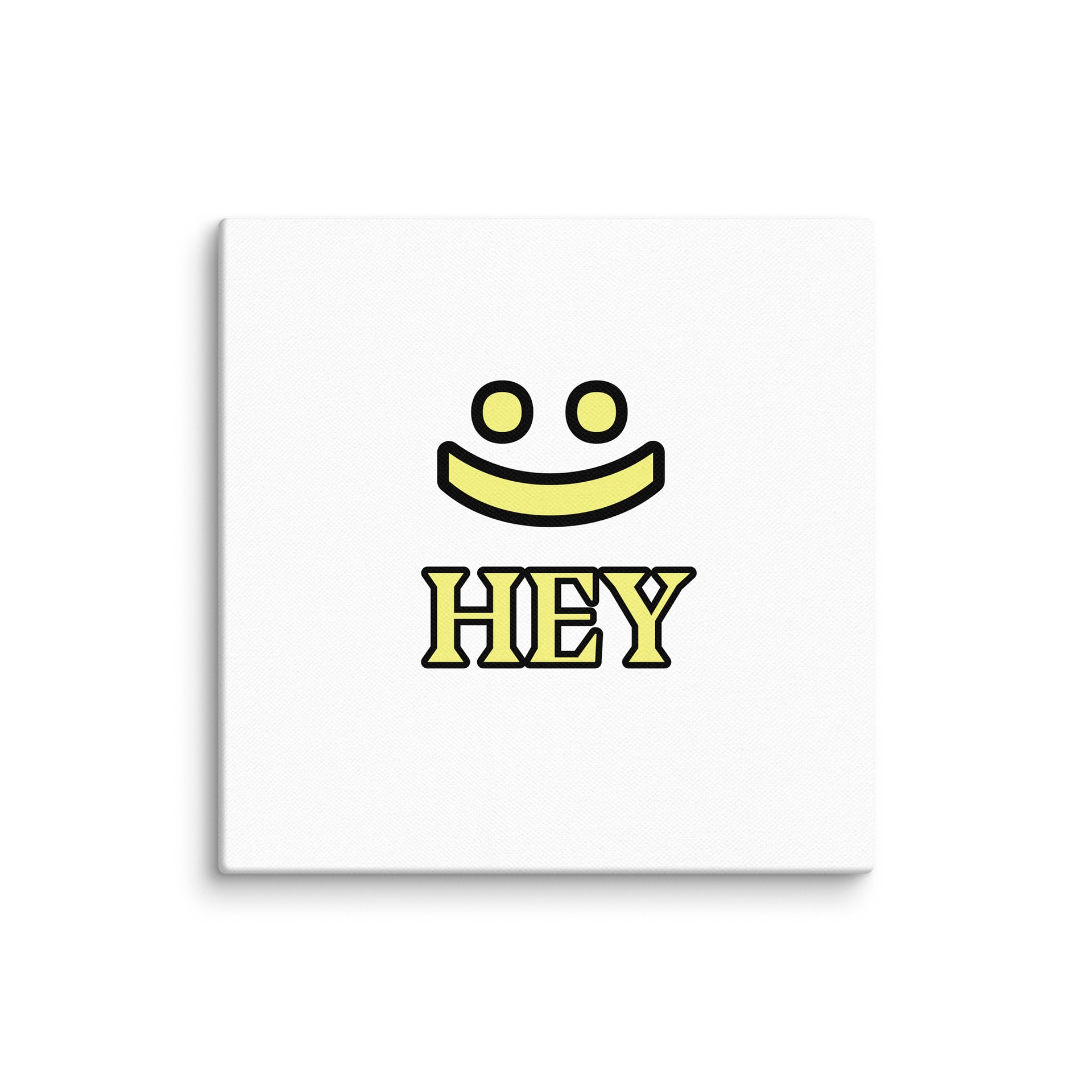 Smiley, Hey 6"x6" Wall Art product image (1)
