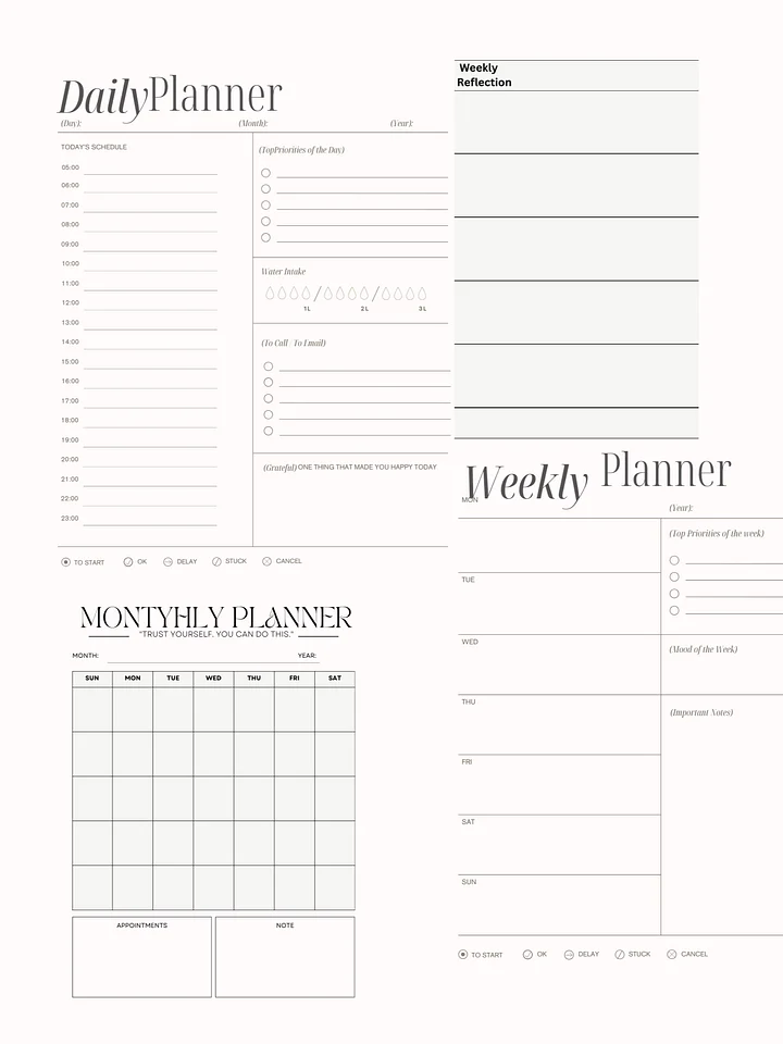 Ultimate Daily Planner: Your Roadmap to a Productive Day& The Complete Daily Planner: Organize, Prioritize, Achie product image (1)