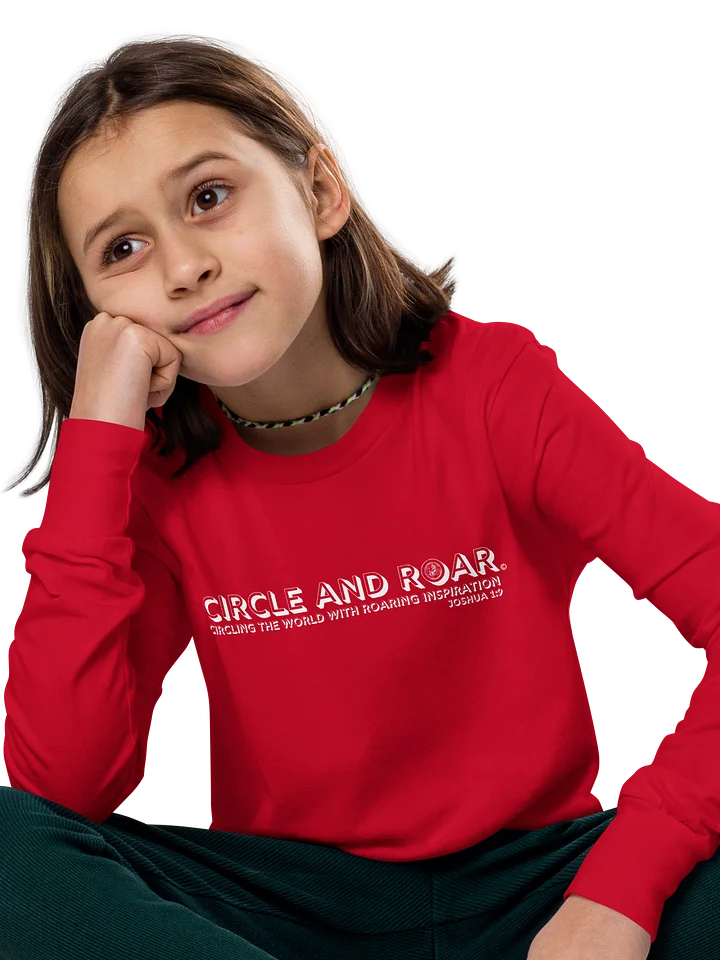 "Circle and Roar" Joshua 1:9 Youth Long-Sleeve T-Shirt product image (1)