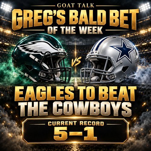 Greg’s Bald Bet Of The Week!! #nfl #nflfootball #gregsbaldbet #dallascowboys #philadelphiaeagles