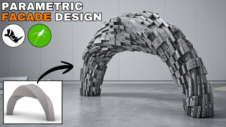 Parametric Facade Design Grasshopper + Rhino Files product image (1)