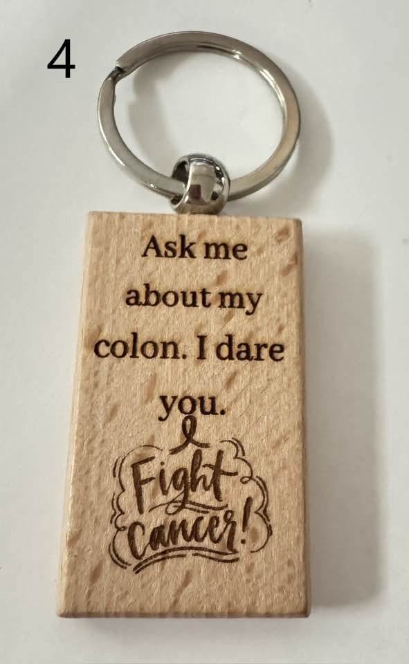 Wooden Engraved Illness Awareness Keychains | Chronic Pain, Cancer, & More (1) product image (4)
