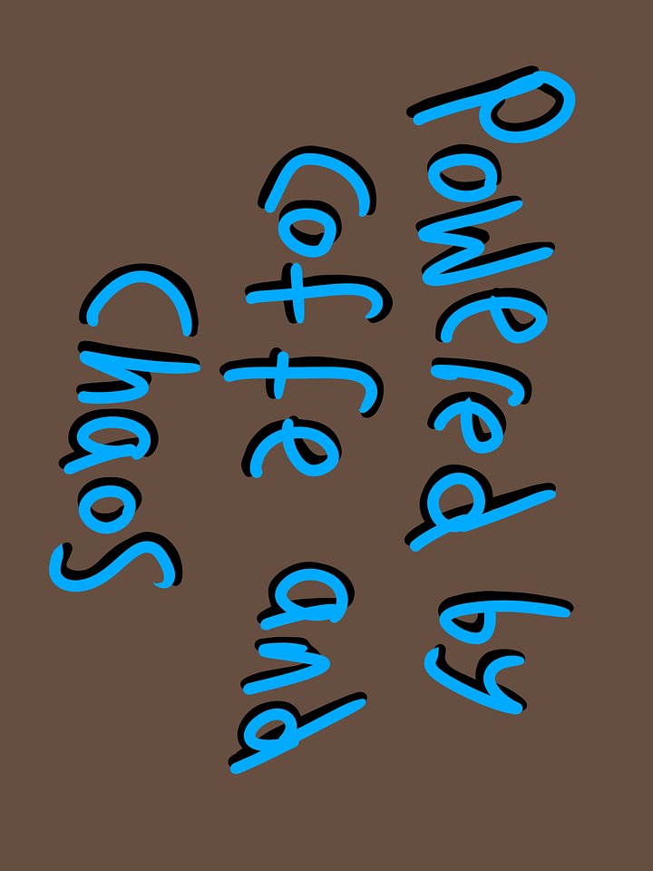 Powered By Coffee And Chaos patch product image (2)