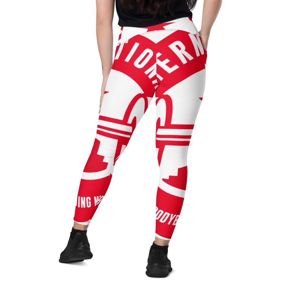 IFBNewsfeed.Org's All-Over Print Crossover Leggings with Pockets product image (11)