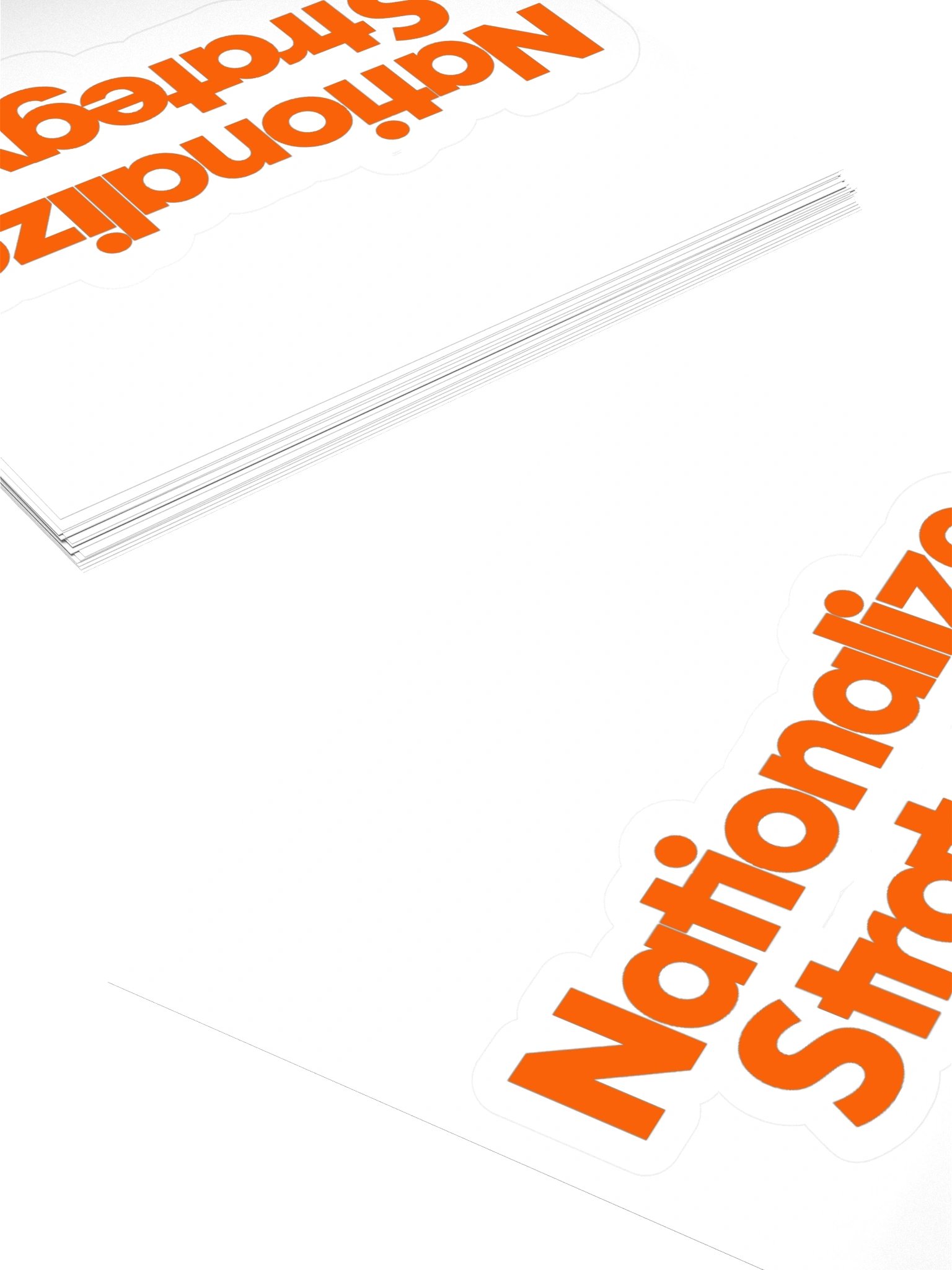 Nationalize Strategy Sticker - Orange product image (4)