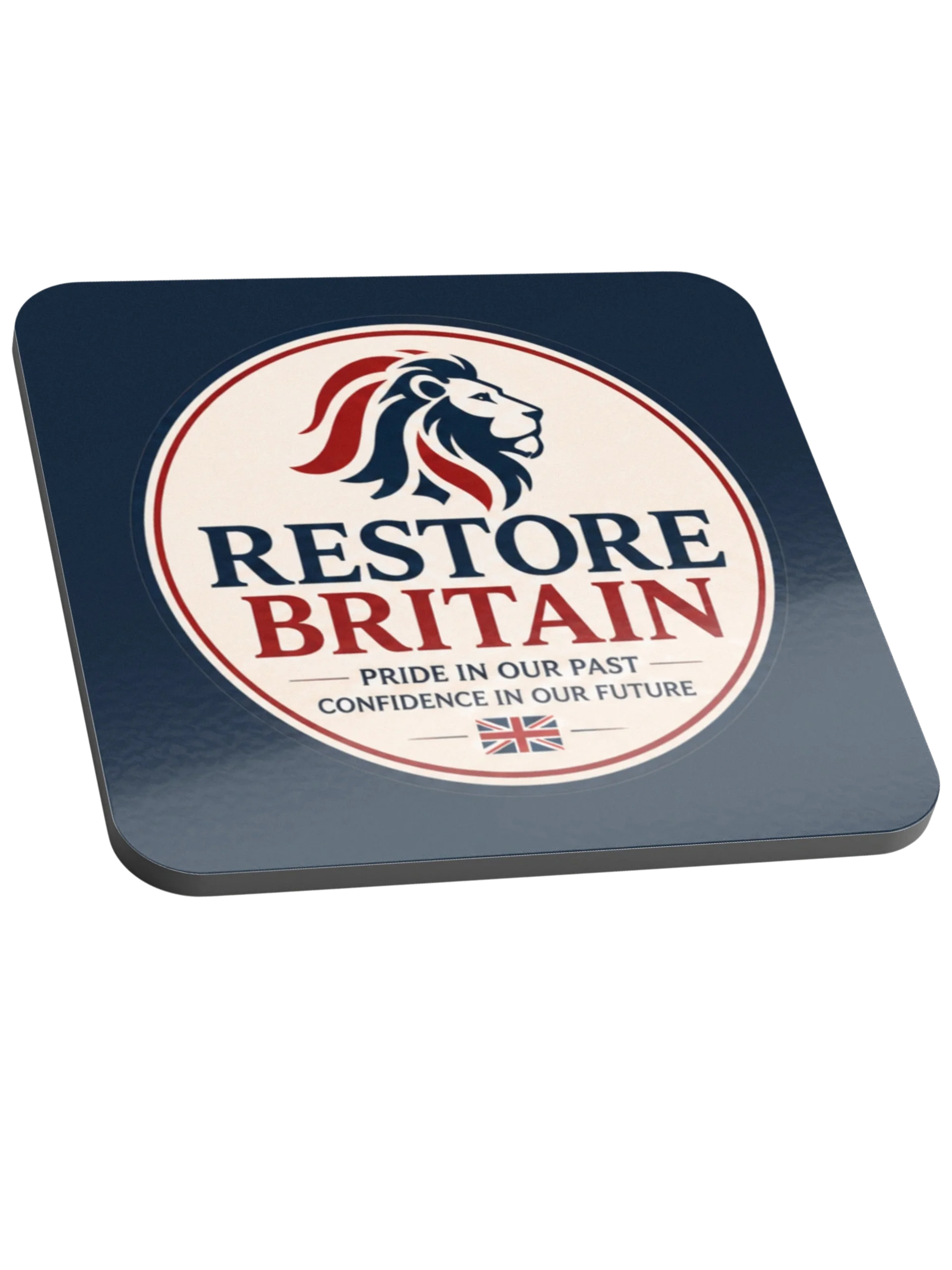Restore Britain Glossed Cork Coaster product image (1)