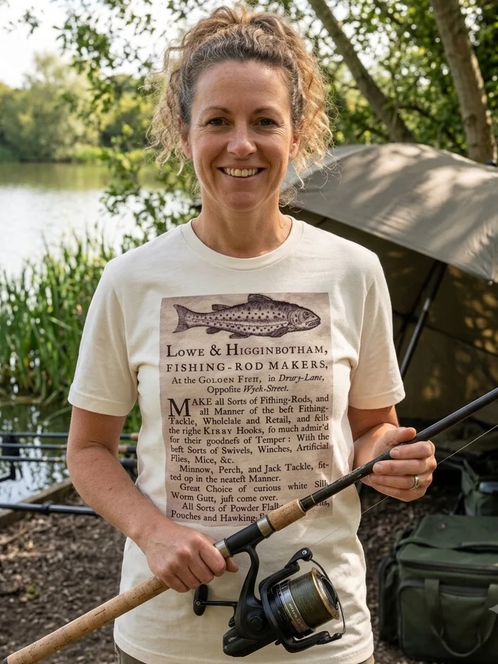 Lowe And Higinbotham Fishing Rod Makers (1790s) T-Shirt product image (1)