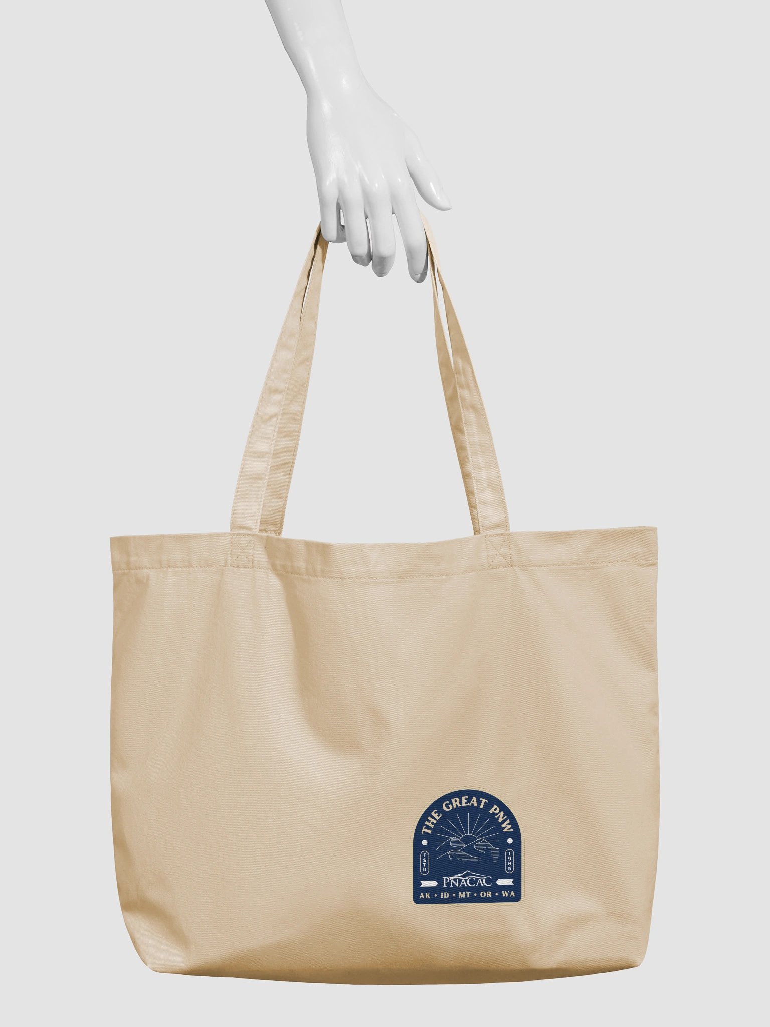 Wide Tote Bag - Natural, Patch #5 product image (3)