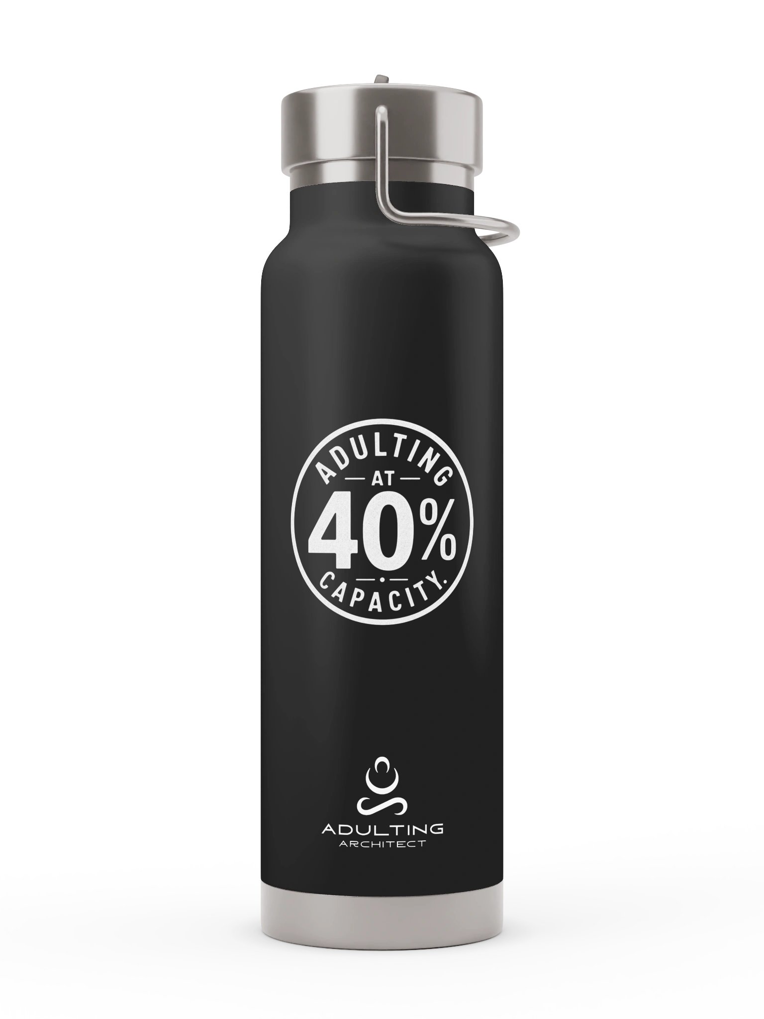 "Adulting at 40% Capacity" — Thor Copper Vacuum Insulated Bottle with Straw Lid product image (1)