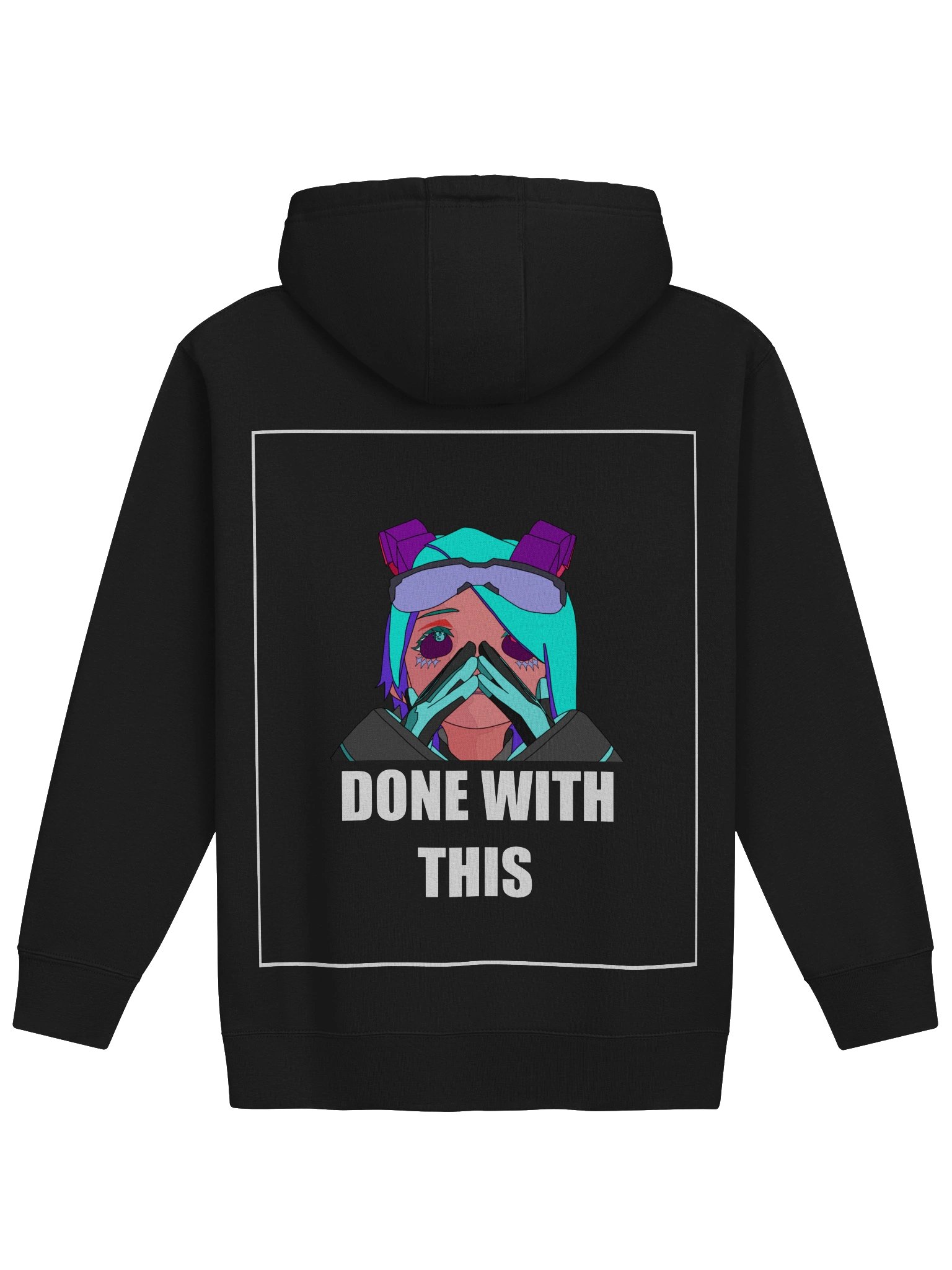 Done With This Hoodie - White Outline product image (1)