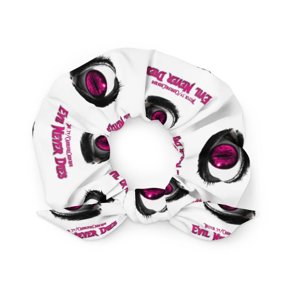 Pink Evil Never Dies Logo Scrunchie product image (2)