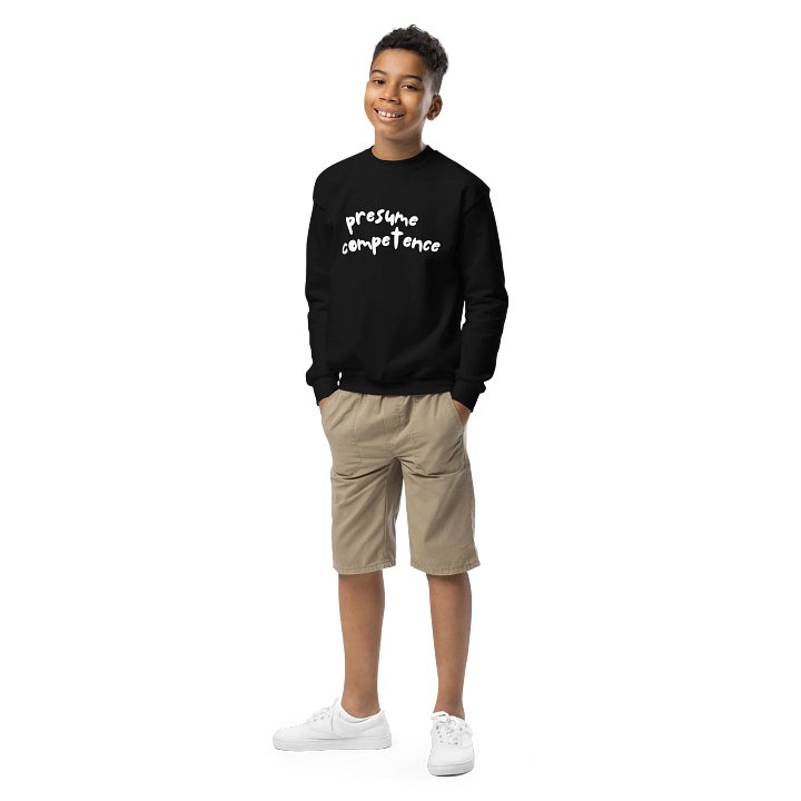 Kids Presume Competence Crewneck product image (1)