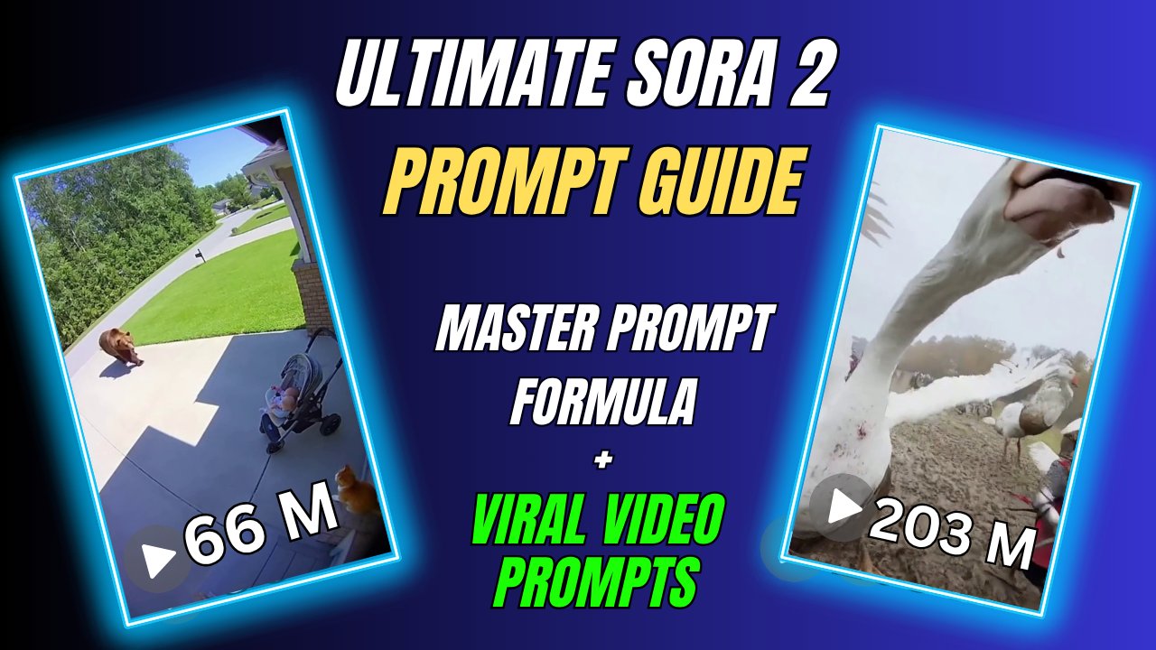 Ultimate Sora 2 Prompt Guide | Master Prompt Template + Viral Video Prompts product image (10)