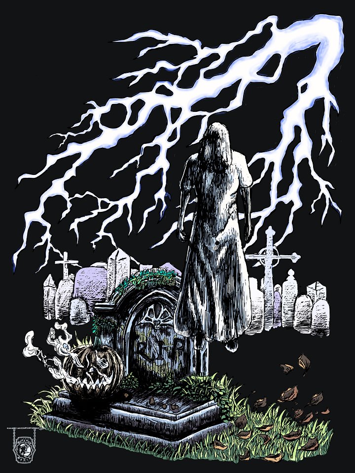 Phantom V- Halloween Night (Color Variant)- Poster Print (Black Background) product image (1)