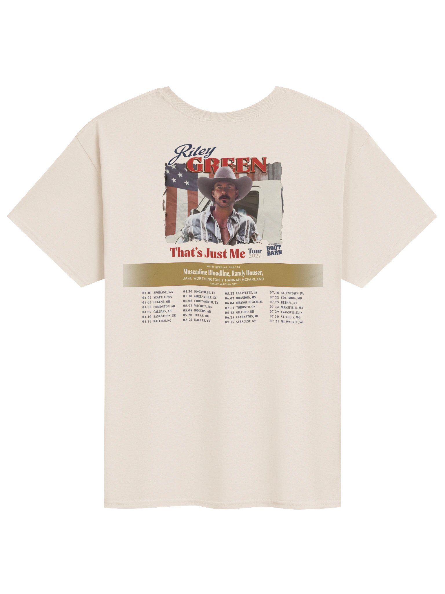 Riley Green That’s Just Me Tour Merch T-Shirt product image (2)
