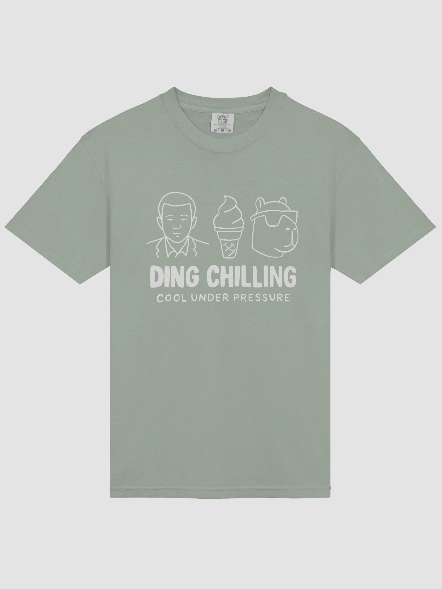 Ding Chilling 2a – Cool Under Pressure | Funny Chess Meme Design | T-Shirt White on Dark product image (3)