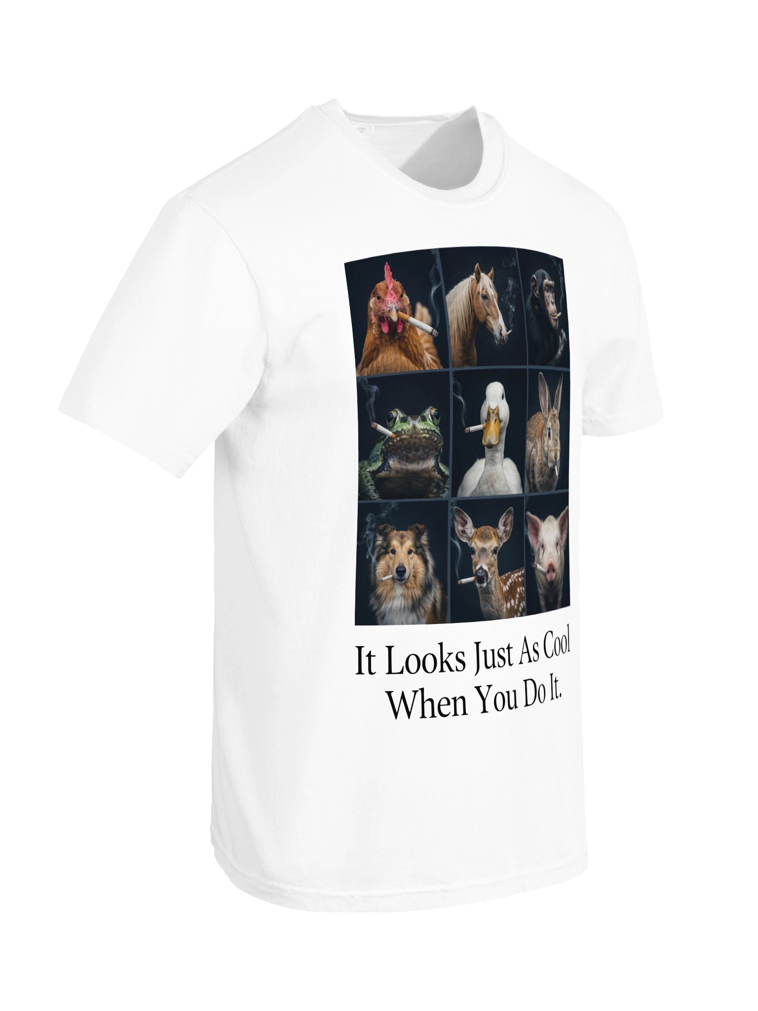 It Looks Just As Cool When You Do It Smoking Animals Shirt product image (36)
