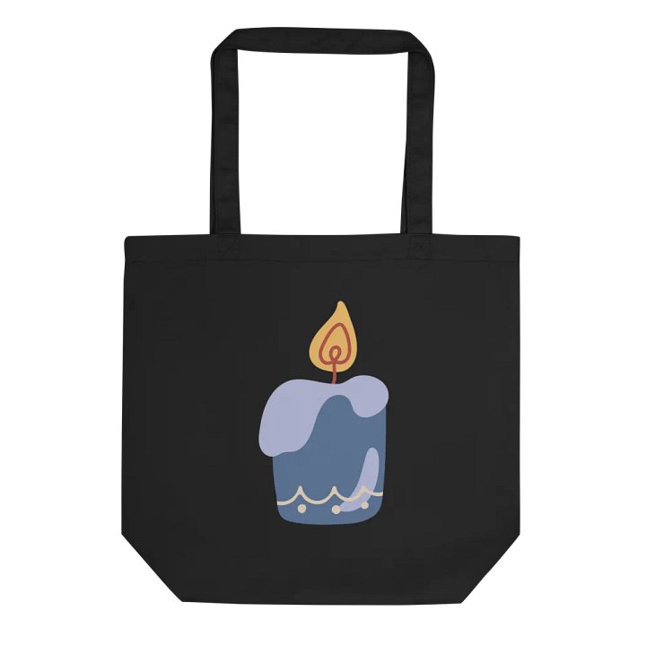 Wavy Blue Candle Tote Bag product image (2)