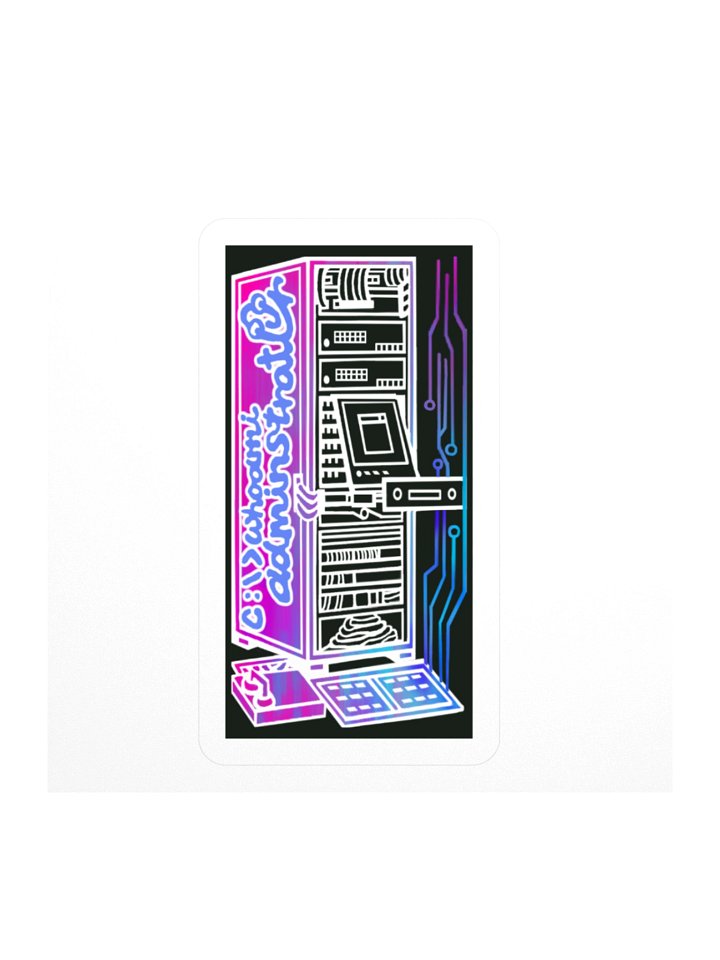 Cyberpunk Server With Graffiti of Windows Command Line_Black product image (1)