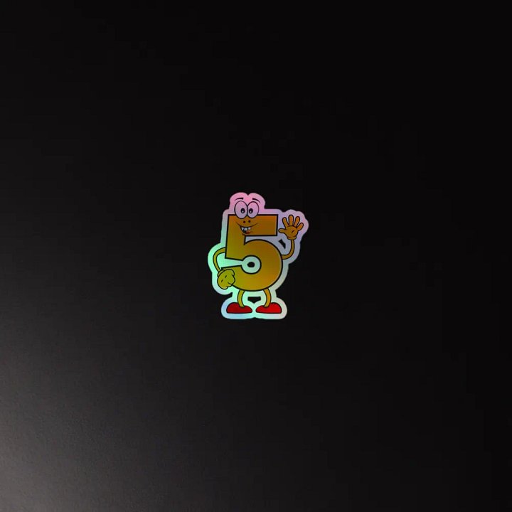 Funky 5 Vibes Holographic Sticker Set product image (4)