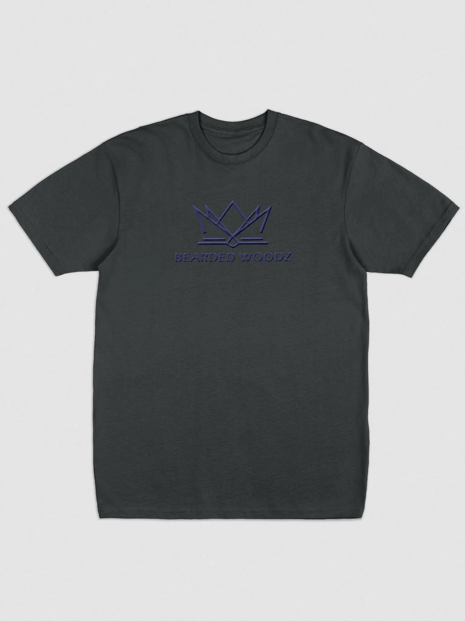 Men's Classic Bearded Woodz T-Shirt (Navy Embroidery) product image (1)