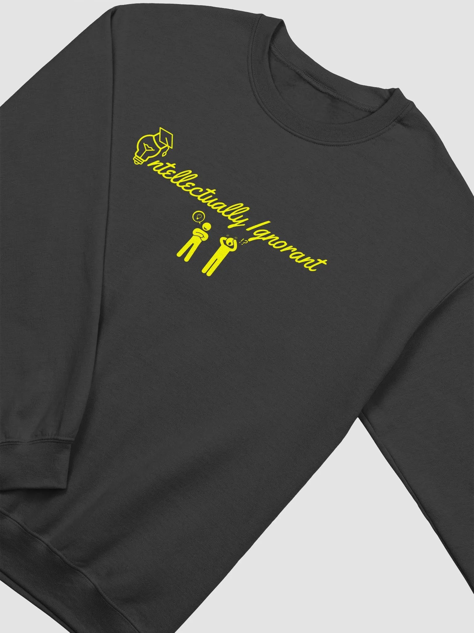 Intellectually Ignorant (Yellow LOGO) Crewneck Sweatshirt product image (30)