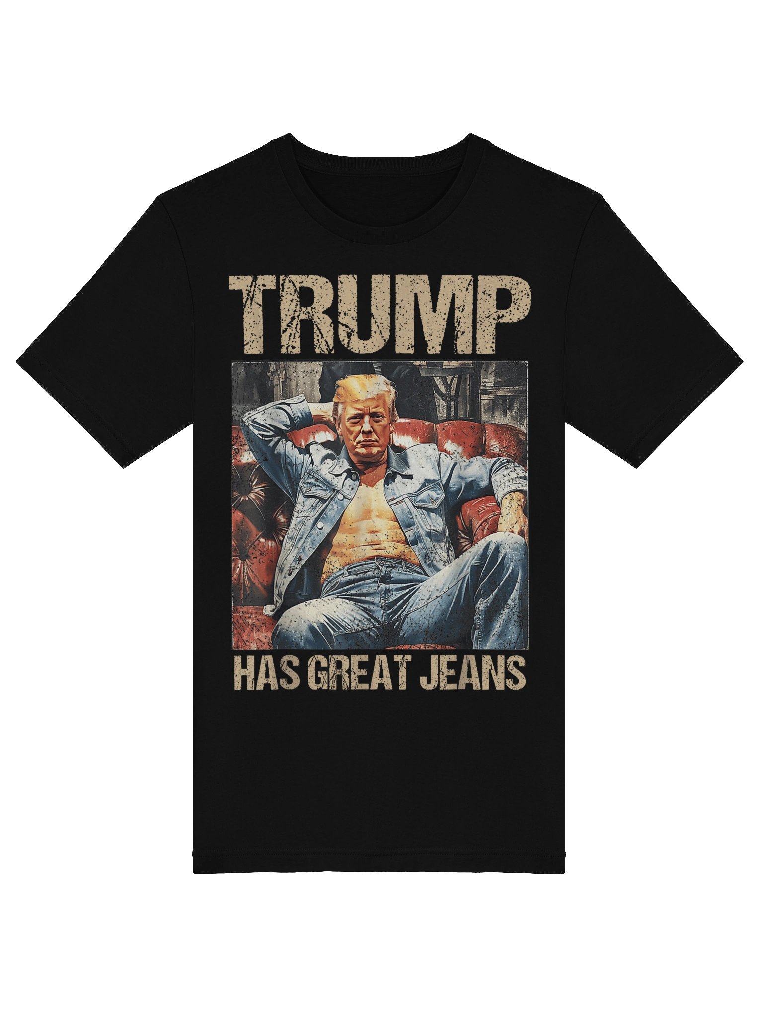 Retro Trump Has Great Jeans Meme Vintage Unisex T-Shirt product image (21)
