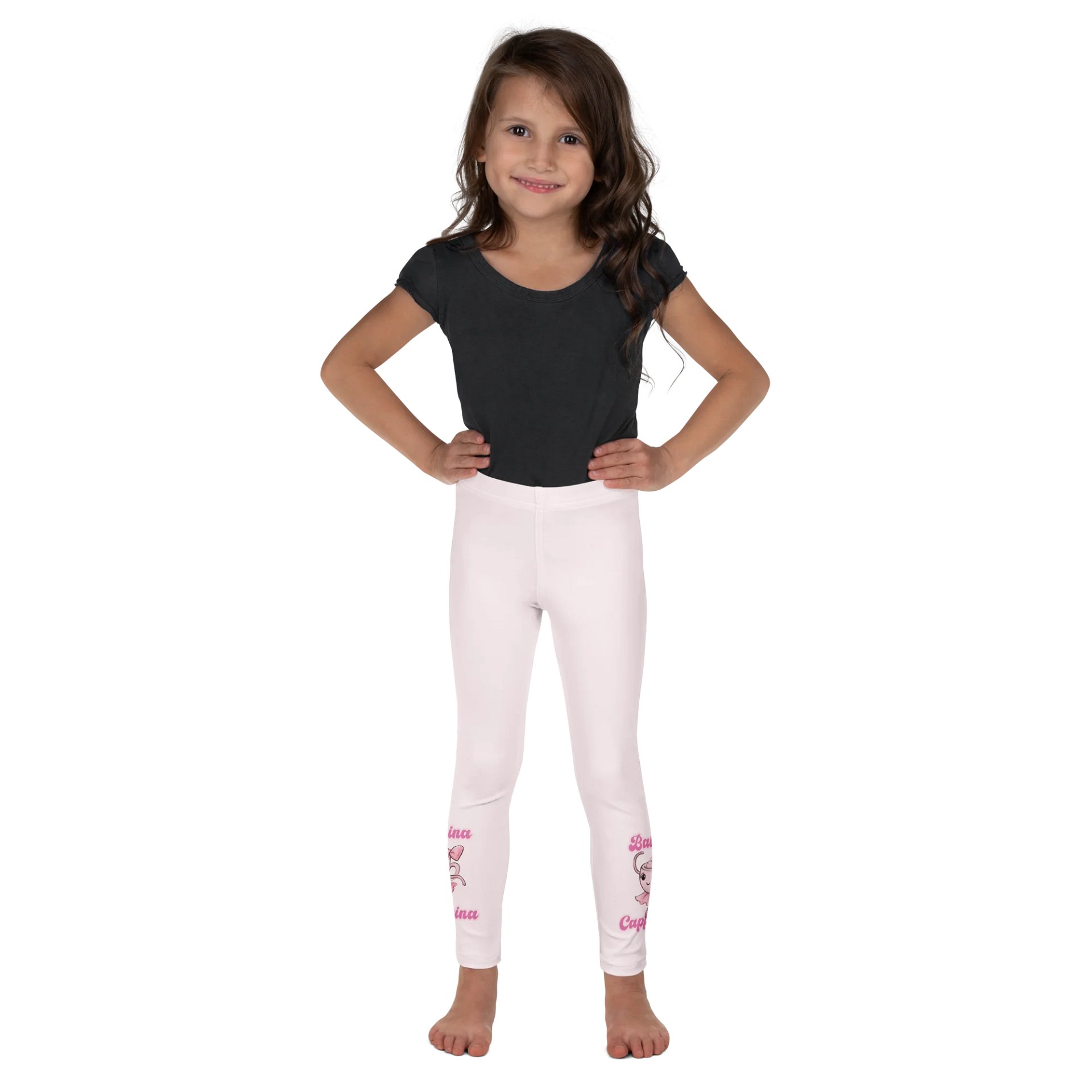 Ballerina Cappuccina – Watercolor Design Leggings for Kids product image (3)