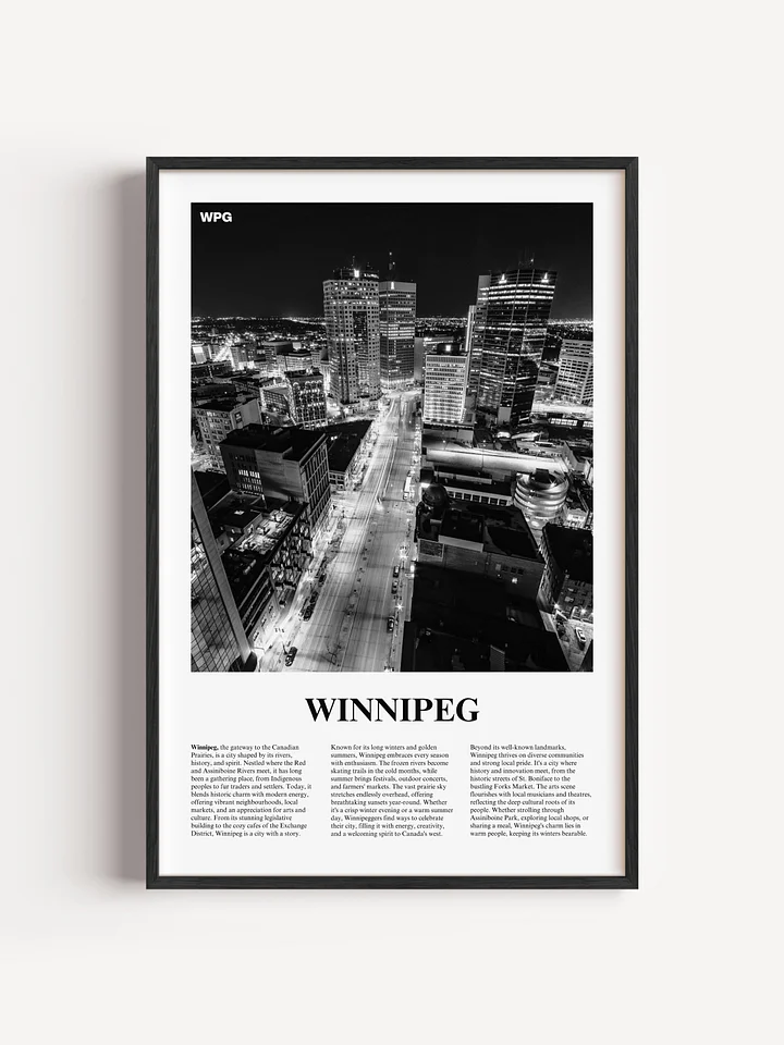 Winnipeg 02 Newspaper Poster product image (1)
