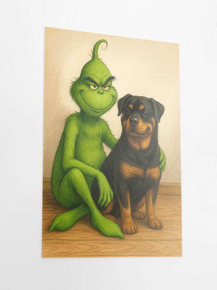 Grinch and Rottweiler Poster product image (6)