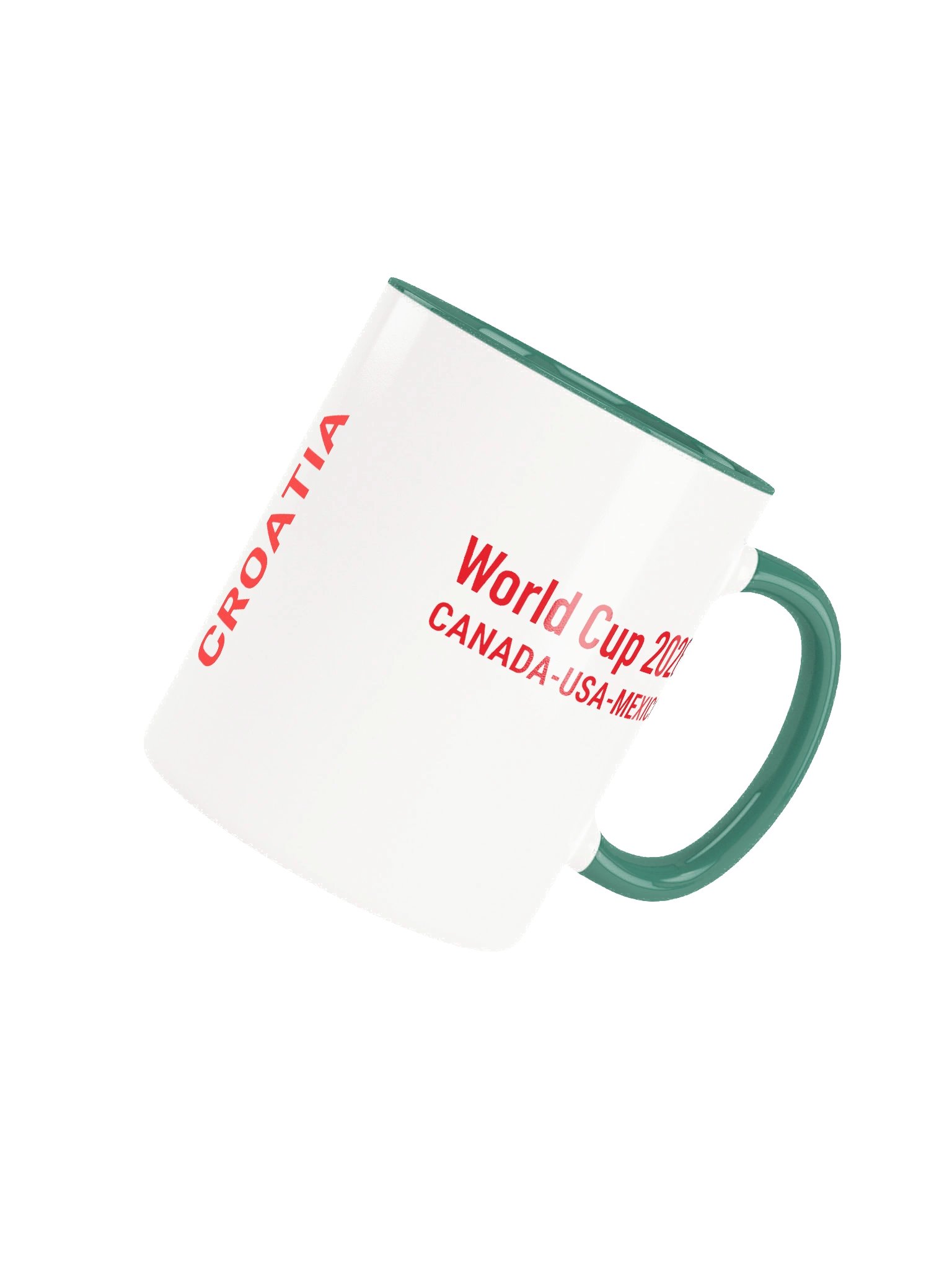 Croatia 2026 World Cup Flag Mug - Croatia Soccer Fan Coffee Cup - Premium Two-Tone Ceramic Mug product image (4)