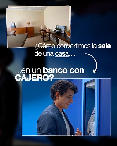 ¿Cómo convertimos la sala de una casa en un banco con cajero? 

1. Tomamos medidas del espacio
2. Trabajamos con los colores ...