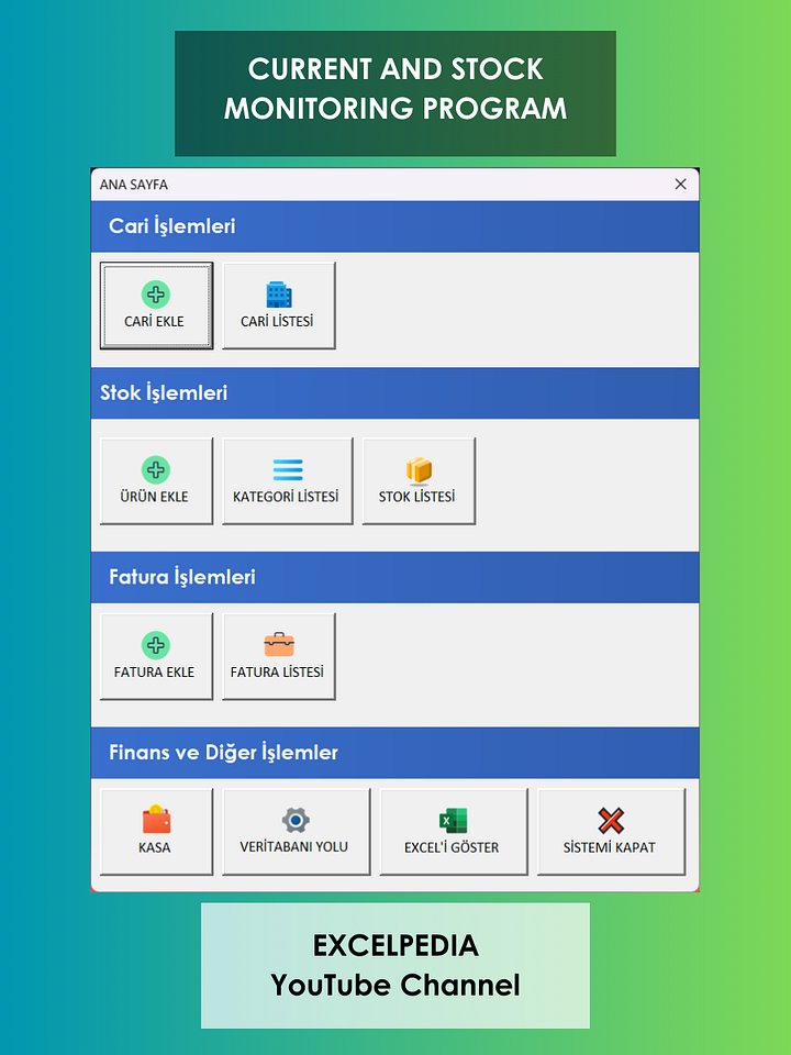 CARİ - STOK TAKİP PROGRAMI product image (1)